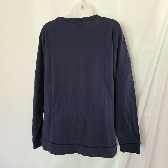 PINK Victoria's Secret US Navy Fishnet Sweatshirt sz S‎ - Picture 3 of 5